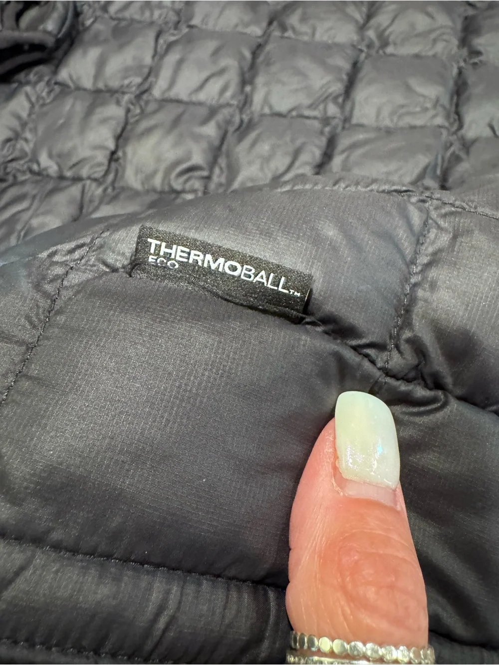 The North Face Kids Black Quilted Hooded Puffer Coat